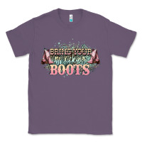 Lavender bring your ass kicking boots Classic Tee - NancyCooperArtShop