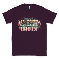 Plum bring your ass kicking boots Classic Tee - NancyCooperArtShop