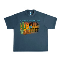 Midnight Navy if i was a cowgirl i d be wild and free Urban Heavy Tee - MaliasSmallBusiness