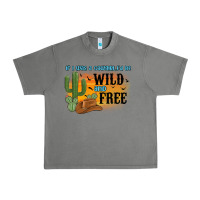 Tornado if i was a cowgirl i d be wild and free Urban Heavy Tee - MaliasSmallBusiness