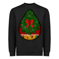Black christmas teardrop Heavyweight Sweatshirt - BundleAndBundleShop