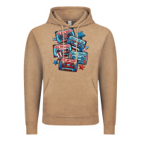 Vintage Coffee usa america cassette tapes Vintage Hoodie - MaliasSmallBusiness