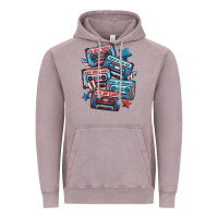 Vintage Zinc usa america cassette tapes Vintage Hoodie - MaliasSmallBusiness