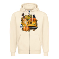 Sandshell Fall Truck Zipper Hoodie - texasbilliewilder