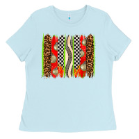 Baby Blue race brushstrokes Ladies Tee - AdoDesignShop