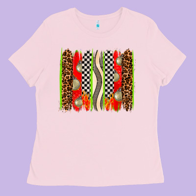 Race Brushstrokes Ladies Tee Designed By Adodesignshop