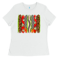 White race brushstrokes Ladies Tee - AdoDesignShop