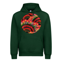 Forest Green hispanic heritage month round earrings Urban Hoodie - BundleAndBundleShop