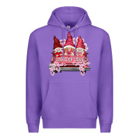 Purple Loads of love with flowers Valentine's Day Premium Hoodie - HowdyJamesFarm