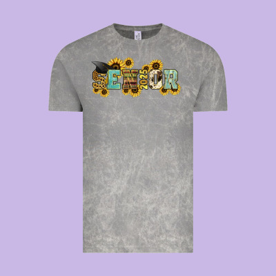 Senior 2025 Sunflowers Vintage Tee Designed By Nancycooperartshop