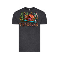 Vintage Black traveler Vintage Tee - JahusDesignShop