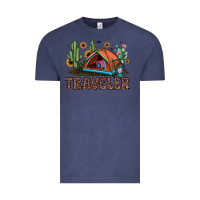 Vintage Denim traveler Vintage Tee - JahusDesignShop