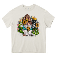 Cream gnomes sunflower cactus Heavy Core Tee - JahusDesignShop