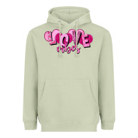 Matcha Love vibes Valentine's Day Heavyweight Hoodie - HowdyJamesFarm