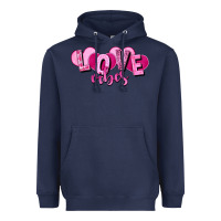 Navy Love vibes Valentine's Day Heavyweight Hoodie - HowdyJamesFarm