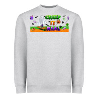 Heather Grey creep it real libbey glass Heavyweight Sweatshirt - BundleAndBundleShop