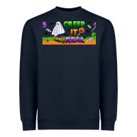 Navy creep it real libbey glass Heavyweight Sweatshirt - BundleAndBundleShop