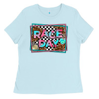 Baby Blue race day Ladies Tee - AdoDesignShop