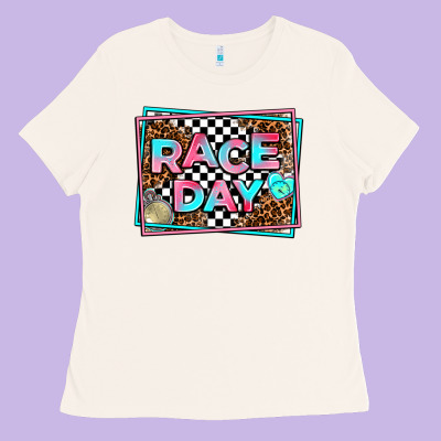 Race Day Ladies Tee Designed By Adodesignshop