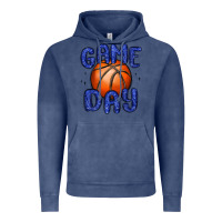 Vintage Denim game day basketball Vintage Hoodie - MaliasSmallBusiness