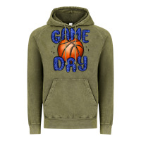 Vintage Olive game day basketball Vintage Hoodie - MaliasSmallBusiness