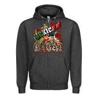 Charcoal Heather Mexican Mom Zipper Hoodie - NancyCooperArtShop