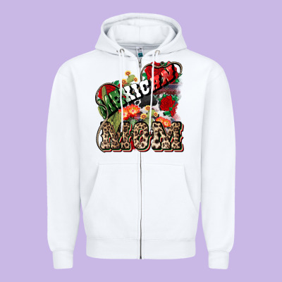 Mexican Mom Zipper Hoodie Designed By Nancycooperartshop