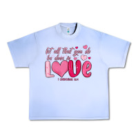 Grape Ice let all that you do be done in love Urban Heavy Tee - MaliasSmallBusiness