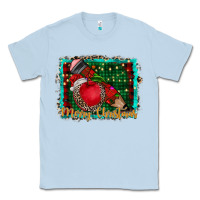 Dusty Blue merry Christmas teacher Classic Tee - CowhideDigitalArt
