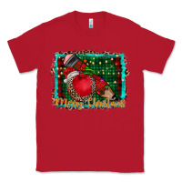 Red merry Christmas teacher Classic Tee - CowhideDigitalArt