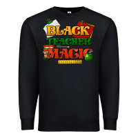 Black Black Teacher magic Premium Sweatshirt - HowdyJamesFarm