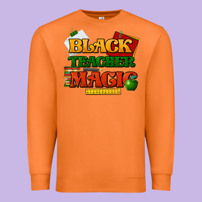 Black Teacher Magic Premium Sweatshirt Designed By Howdyjamesfarm