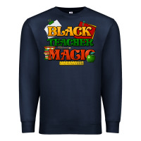 Navy Black Teacher magic Premium Sweatshirt - HowdyJamesFarm