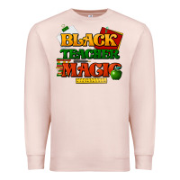 Pale Pink Black Teacher magic Premium Sweatshirt - HowdyJamesFarm