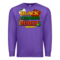 Purple Black Teacher magic Premium Sweatshirt - HowdyJamesFarm