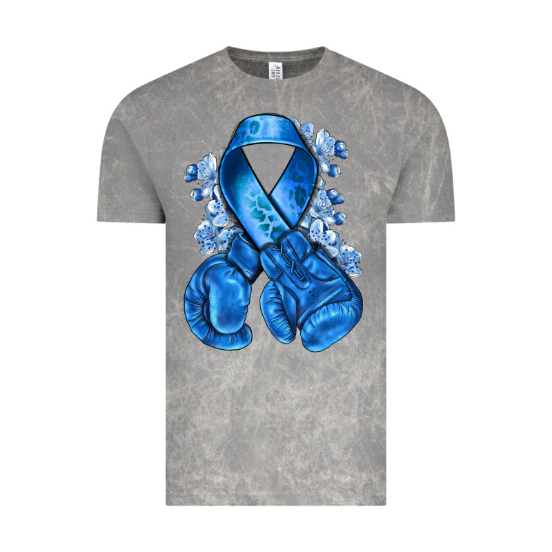 Blue Ribbon With Boxing Gloves Vintage Tee by NancyCooperArtShop | Teevron
