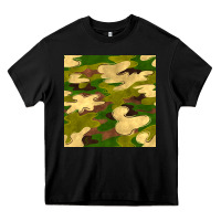 Black camouflage seamless pattern Heavy Core Tee - BundleAndBundleShop