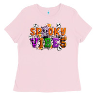 Bubblegum Pink Spooky vibes Ladies Tee - Artiststas