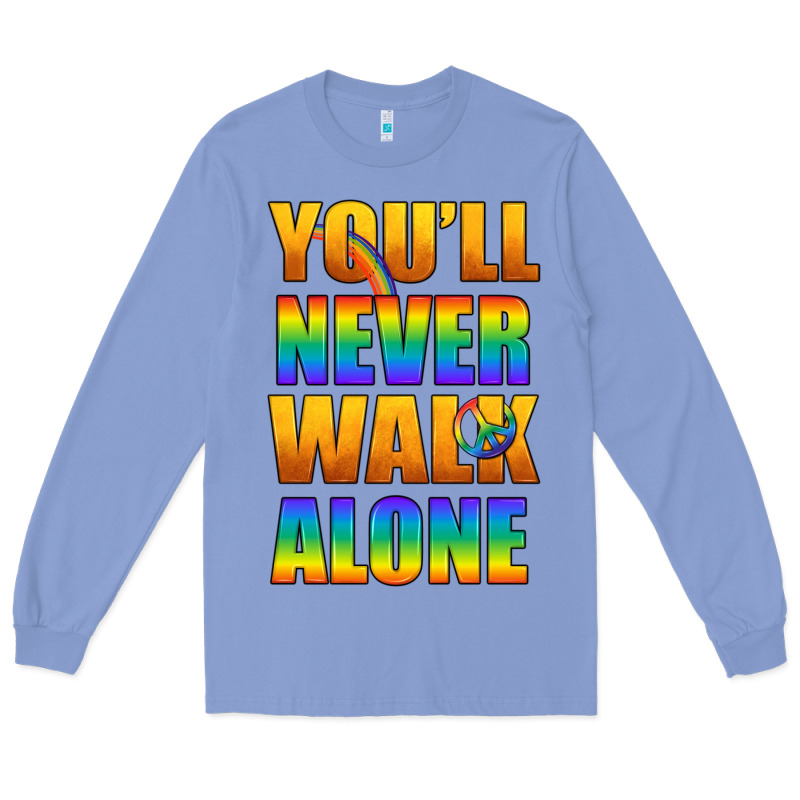 Lgbtq You'll Never Walk Alone With Peace Long Sleeve Tee by BundleAndBundleShop | Teevron
