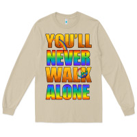 Mushroom Lgbtq You'll Never Walk Alone With Peace Long Sleeve Tee - BundleAndBundleShop