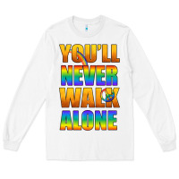 White Lgbtq You'll Never Walk Alone With Peace Long Sleeve Tee - BundleAndBundleShop