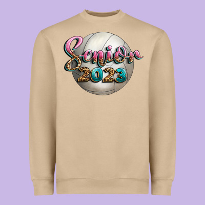 Volleyball Senior 2023 Heavyweight Sweatshirt Designed By Bundleandbundleshop