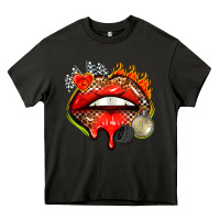 Asphalt race lips Heavy Core Tee - AdoDesignShop