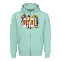 Seafoam Dad Pride Zipper Hoodie - NancyCooperArtShop