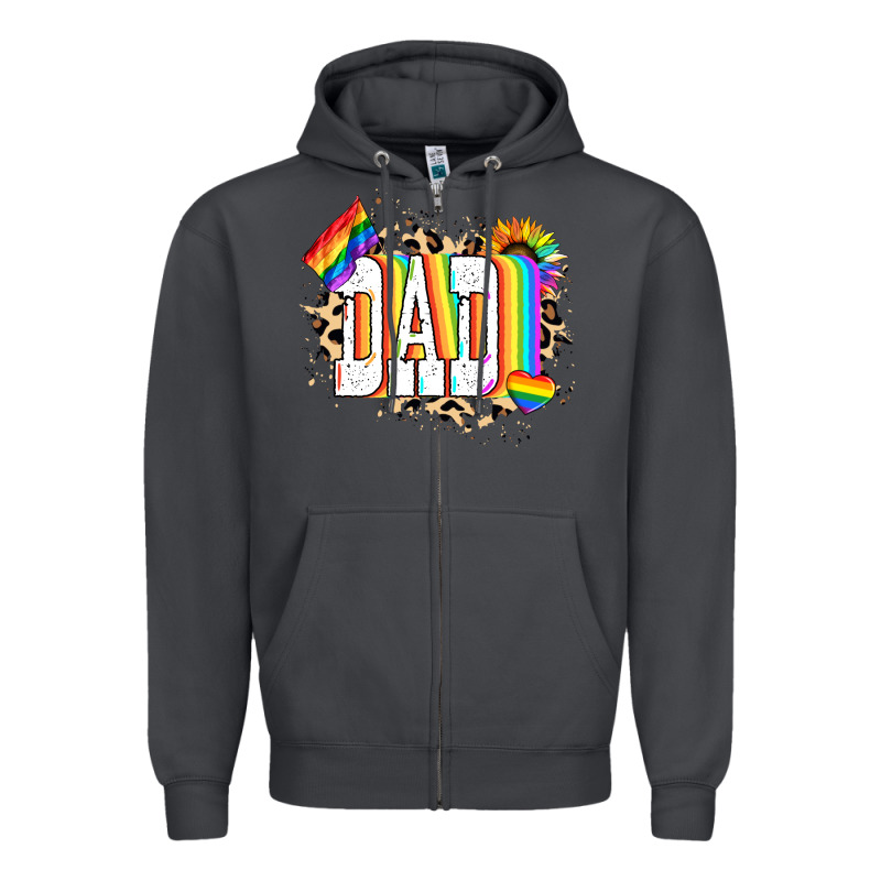Dad Pride Zipper Hoodie by NancyCooperArtShop | Teevron