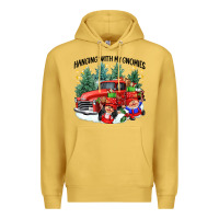 Antique Gold hanging with my gnomies Premium Hoodie - CowGirlArtShop