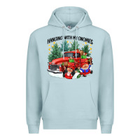 Blue Mist hanging with my gnomies Premium Hoodie - CowGirlArtShop