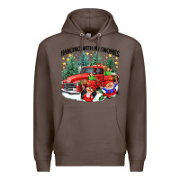 Coffee hanging with my gnomies Premium Hoodie - CowGirlArtShop