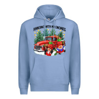 Colony Blue hanging with my gnomies Premium Hoodie - CowGirlArtShop
