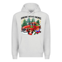 Dove Grey hanging with my gnomies Premium Hoodie - CowGirlArtShop